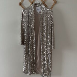 BB Dakota long Sequin Women's duster xxs